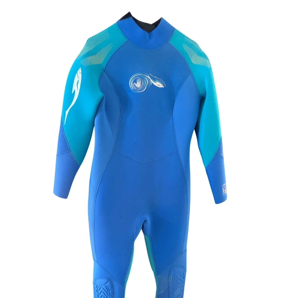 Body‎ Glove Cousteau Mens Wetsuit Blue Teal Full Body Size 11/12